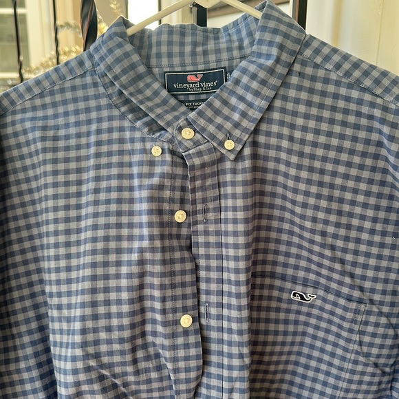 - Slim Fit Bermuda Checker Tucker Shirt - Picture 2 of 3